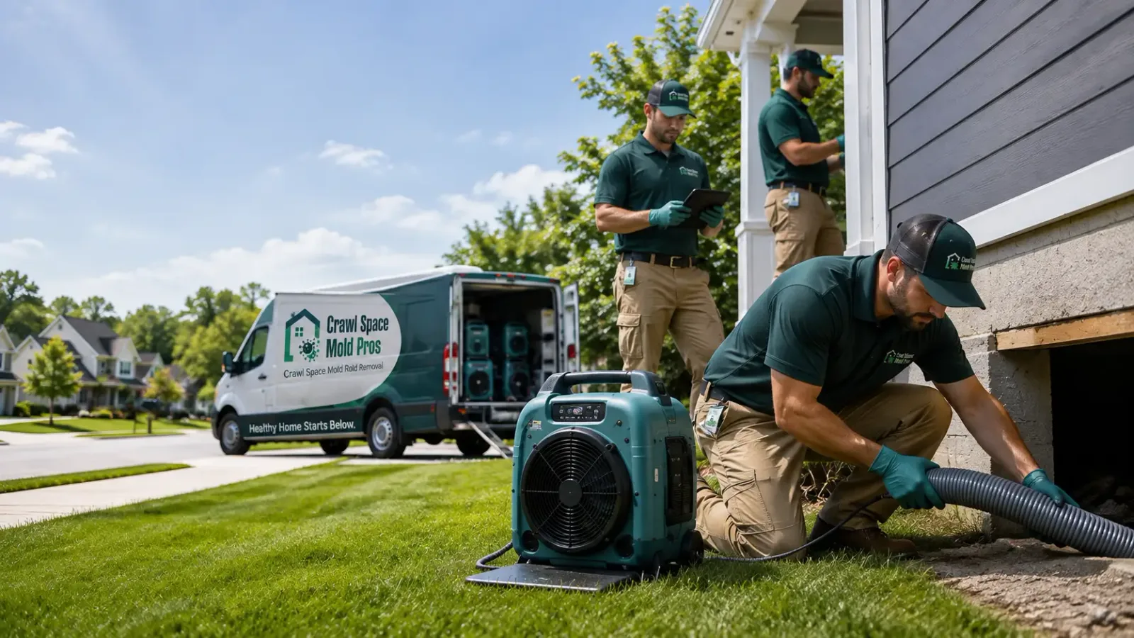 Crawl Space Mold Removal in Grandview, IA